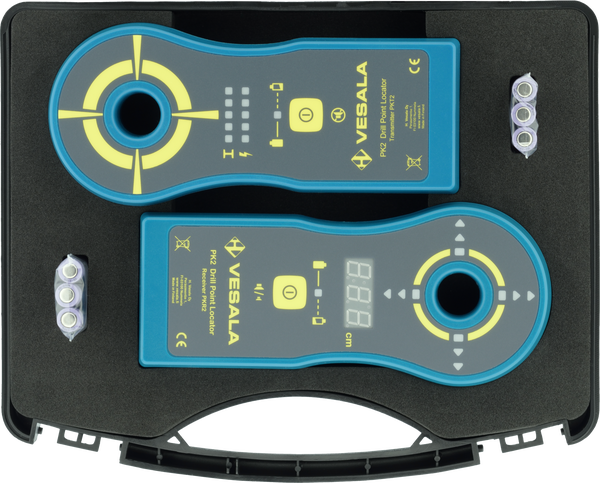 PK2 Porauskohdistin kantolaukussa