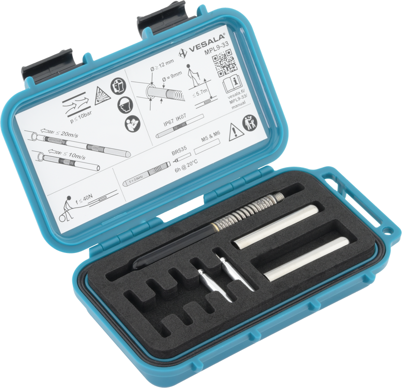 MPL9-33 Minisondi 33kHz 9mm M5 & M6 sis&auml;kierre